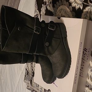 Blowfish brand zipup boots, size 9, black